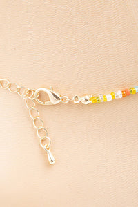 Dainty Beaded Disc Charm Anklet (2 Styles)
