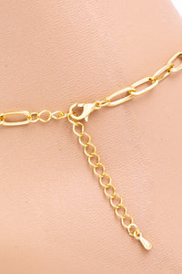 Paperclip chain anklet