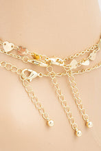 Load image into Gallery viewer, Dainty Layered Heart Chain Anklet