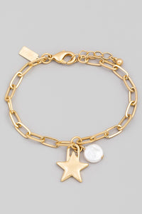 Pearl & Star Bracelet