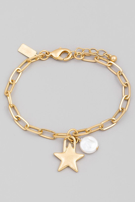 Pearl & Star Bracelet