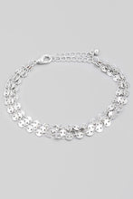 Load image into Gallery viewer, Dainty Triple Circle Chain Link Bracelet