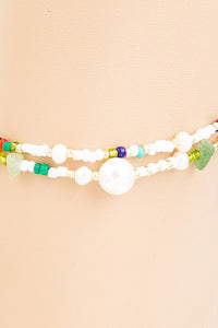Dainty Bead Layered Anklets
