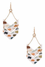 Load image into Gallery viewer, Chevron Paint Earrings (2 styles)
