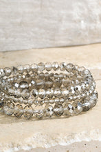 Load image into Gallery viewer, Glass Bead 3 Stretch Bracelet